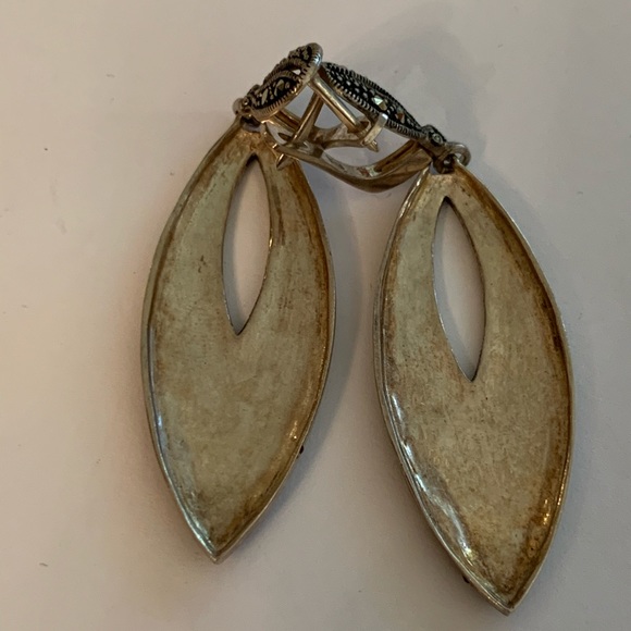 Handmade Sterling Silver Earrings - Picture 2 of 2